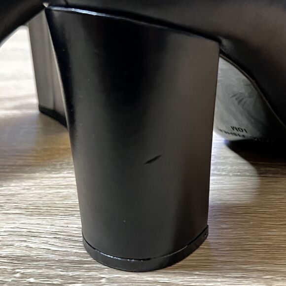 Marc Fisher Black Leather Booties | Women’s 10 | Pointed Toe Block Heel - Picture 14 of 16